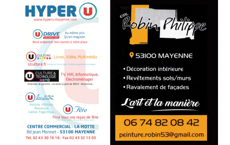 HYPER U MAYENNE | PHILIPPE ROBIN PEINTURE